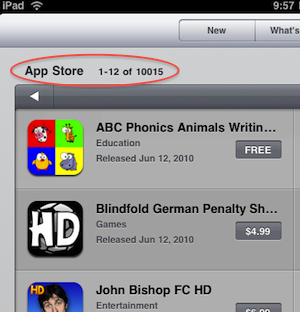 �O����(y��ng)���̵ꔵ(sh��)��(j��)�@ʾ��iPad��(y��ng)���ѽ�(j��ng)ͻ��1�f��(g��)